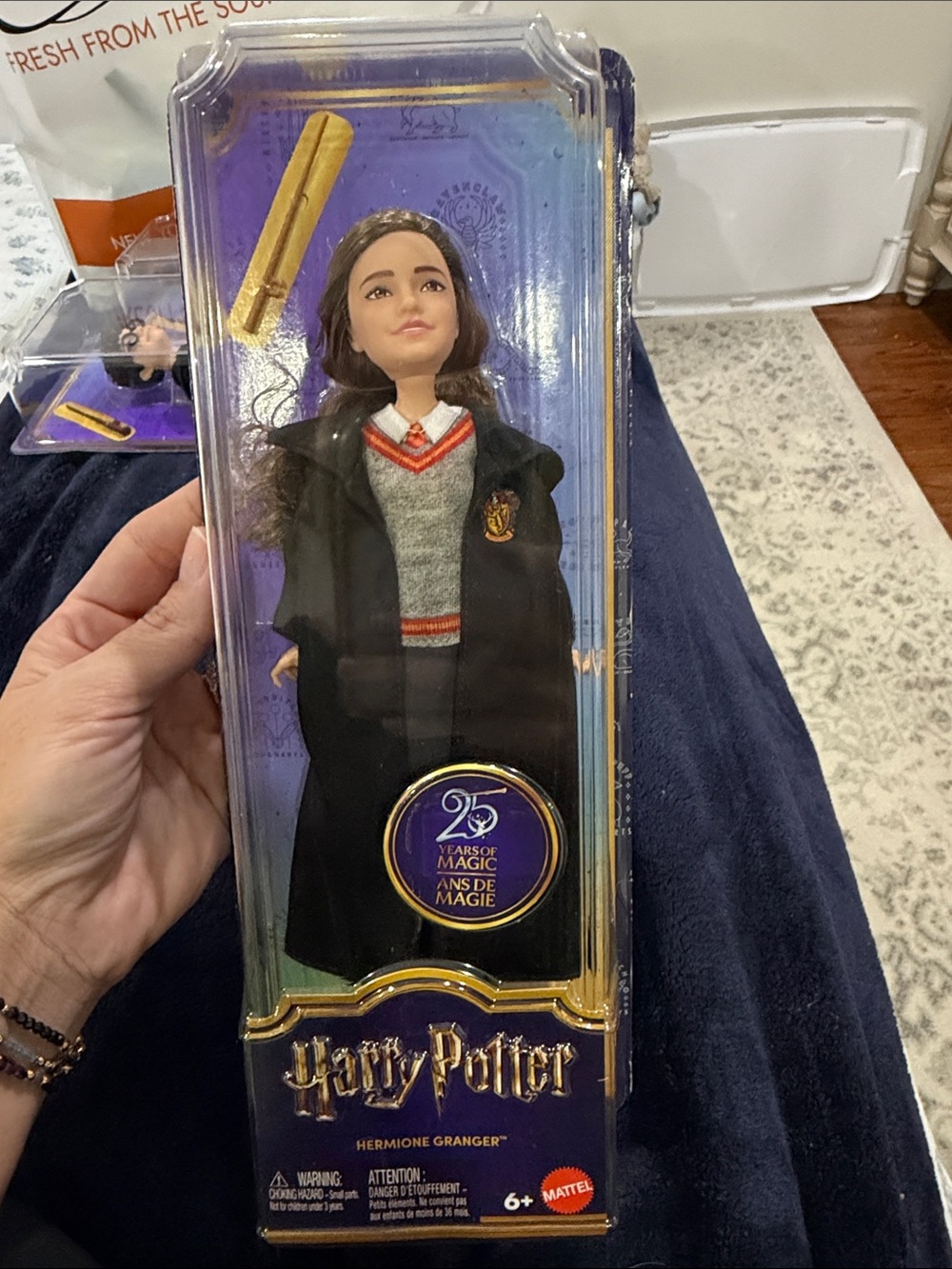 Mattel Harry Potter Hermione Granger Doll in Black, Gray and Red